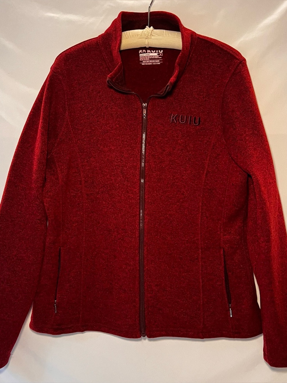 KUIU Base Camp Women’s Fleece Jacket -Burgundy- Size XL